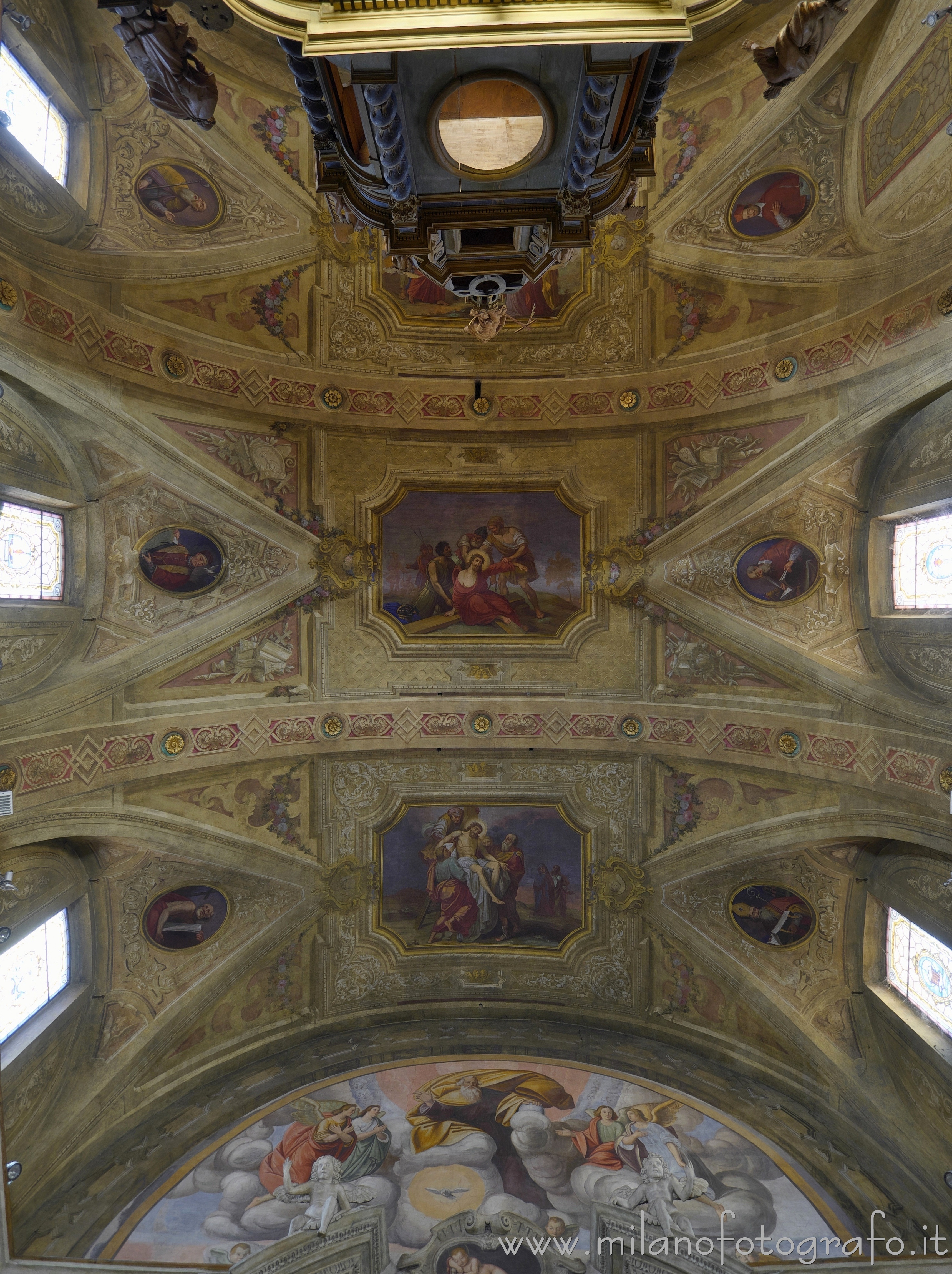 Biella (Italy) - Vault of the choir of the Church of the Holy Trinity